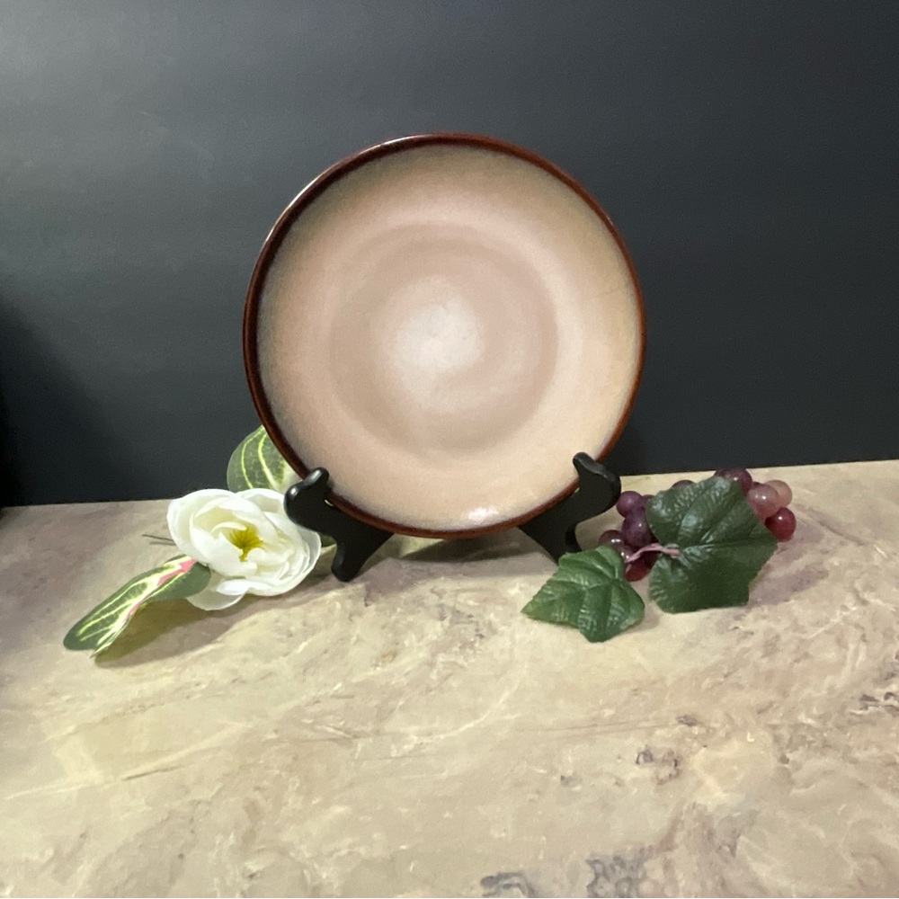Sango Nova Brown 8” Salad/Dessert Plate - Stoneware - Pattern No 4933